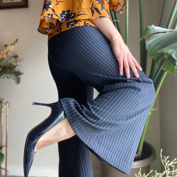 Anthropologie Pants - ANTHROPOLOGIE Pinstripe Wide Legged Dress Pants